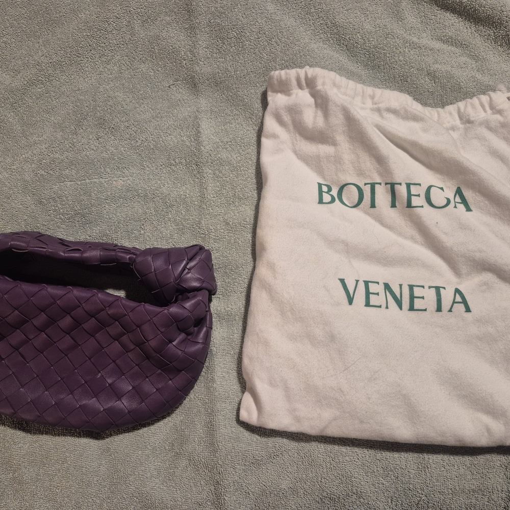 Bottega Veneta Purple Woven Shoulder Bag